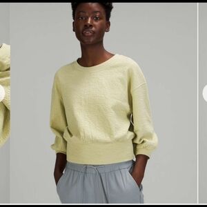 lululemon athletica Light Yellow Short Sleeve Top